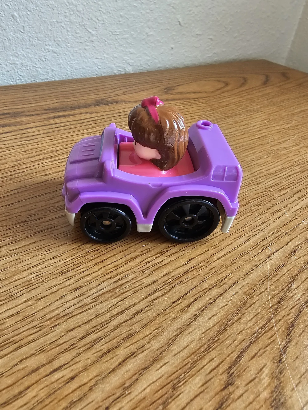 4/$10 Little People Wheelies Fisher Prixe Purple Car Girl 2014 Mattel